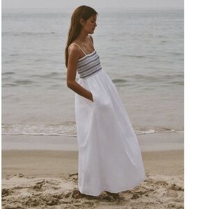 ZARA CONTRASTING POPLIN DRESS